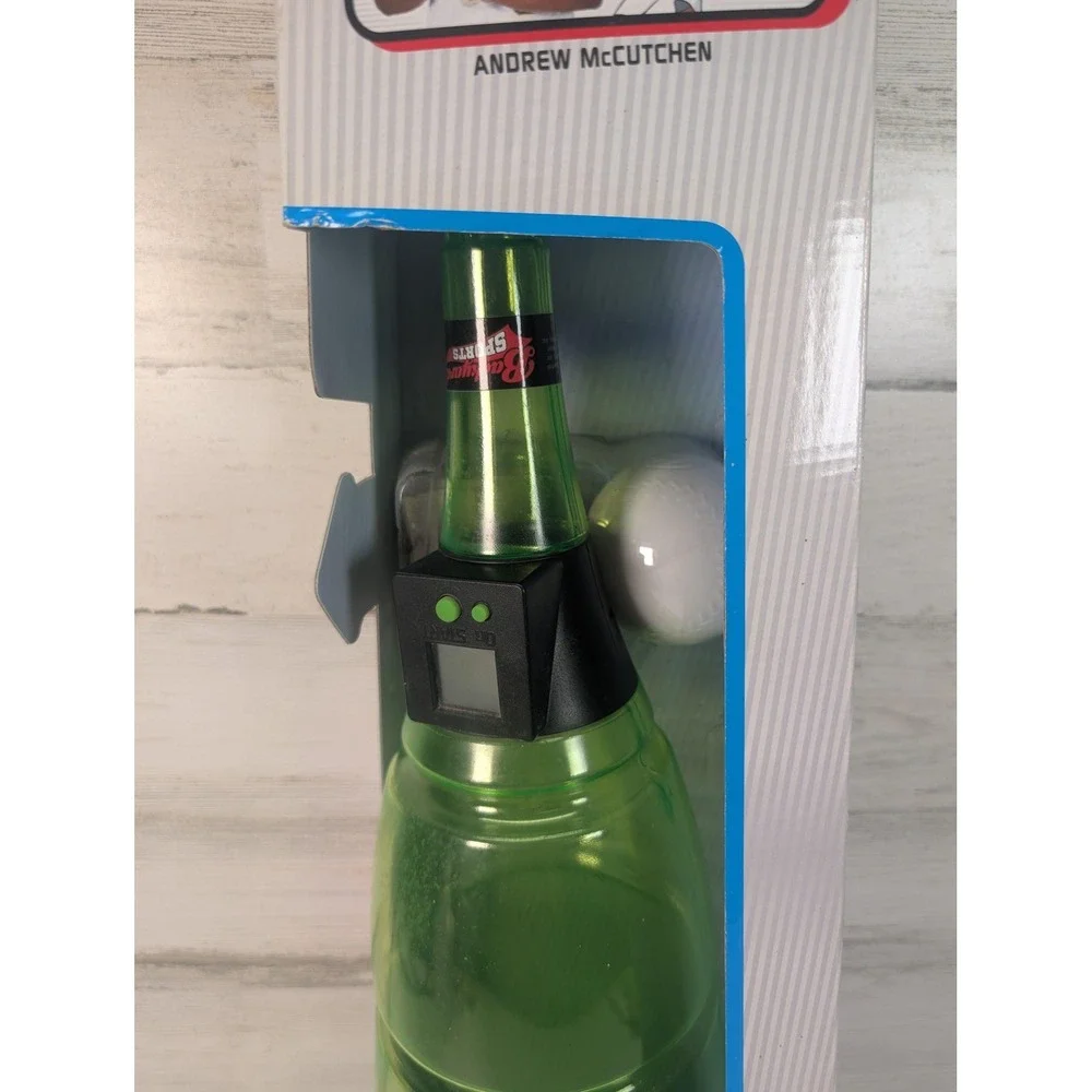 Backyard Sports Sonic Boom Bat‎ & Ball Set Green Baseball Toy Andrew McCutchen